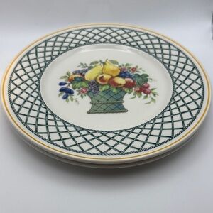 Set of 2 Villeroy & Boch “Basket” side/salad plates
